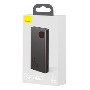 Powerbank Baseus Adaman Metal 20000mAh PD QC 3.0 65W 2xUSB + USB-C + micro USB (musta)