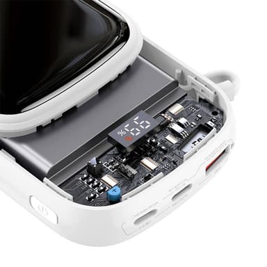 Powerbank Baseus Qpow PRO kaapelilla, 20000mAh, 22.5W (valkoinen)
