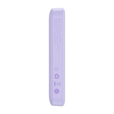 Powerbank Baseus Magnetic Mini 10000mAh, USB-C 20W MagSafe (violetti)