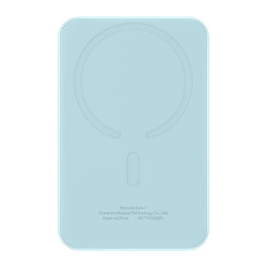 Magneettinen Mini Powerbank Baseus 5000mAh, USB-C 20W (sininen)