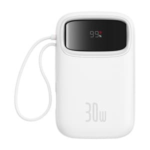 Baseus QPow 2 10000mAh 30W akku (valkoinen)