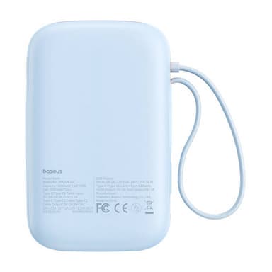 Powerbank Baseus QPow 2 10000mAh 30W 2xUSB-C (sininen)