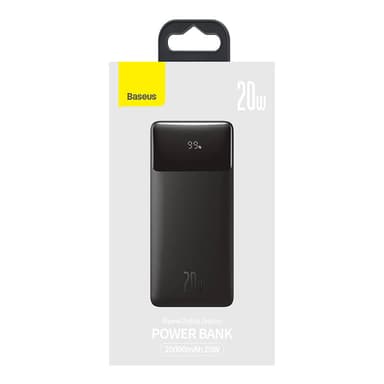 Powerbank Baseus Bipow 20000mAh, 20W (musta)