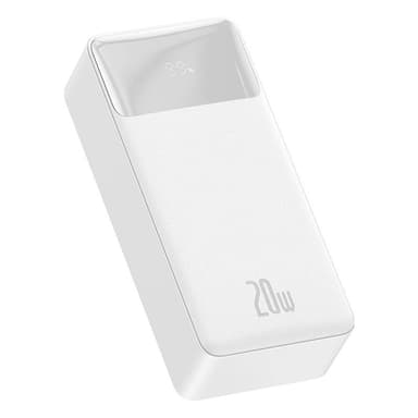 Powerbank Baseus Bipow 30000mAh, 20W (valkoinen)