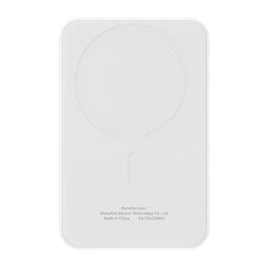 Magneettinen Mini Powerbank Baseus 5000mAh, USB-C 20W (valkoinen)