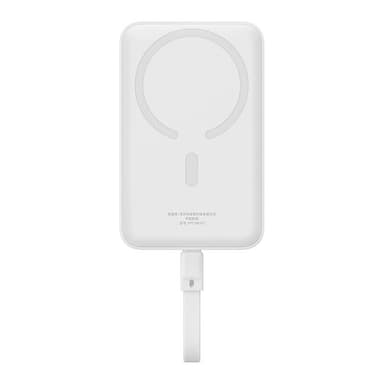Powerbank Baseus Magnetic Mini 10000mAh, USB-C 30W MagSafe (valkoinen)