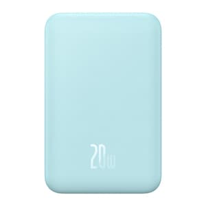 Magneettinen Mini Powerbank Baseus 5000mAh, USB-C 20W (sininen)