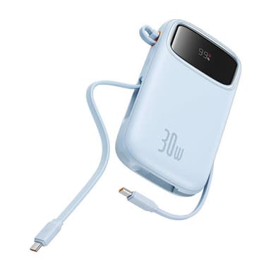 Powerbank Baseus QPow 2 10000mAh 30W 2xUSB-C (sininen)