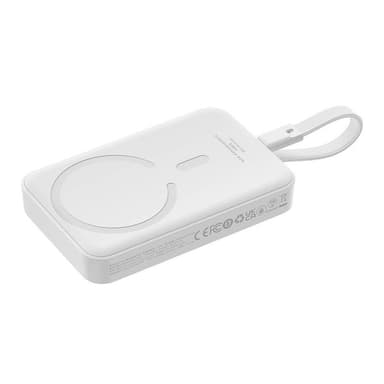 Powerbank Baseus Magnetic Mini 10000mAh, USB-C 30W MagSafe (valkoinen)