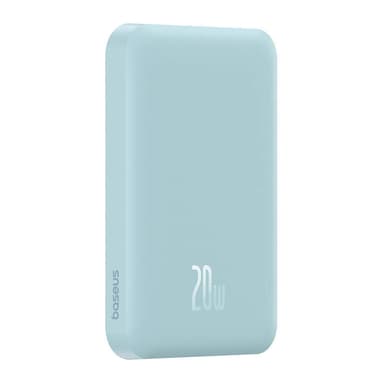 Magneettinen Mini Powerbank Baseus 5000mAh, USB-C 20W (sininen)