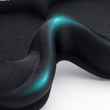 3D Sleep Mask silmämaski lentomatkoille, nukkumiseen ja päiväunille Musta