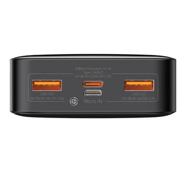 Powerbank Baseus Bipow 20000mAh, 20W (musta)