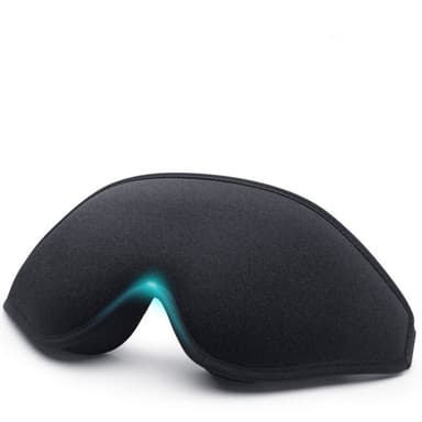 3D Sleep Mask silmämaski lentomatkoille, nukkumiseen ja päiväunille Musta