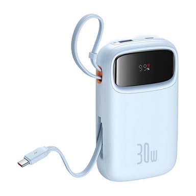Powerbank Baseus QPow 2 10000mAh 30W 2xUSB-C (sininen)
