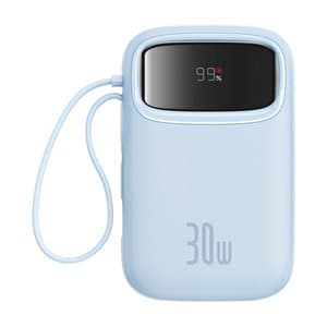 Powerbank Baseus QPow 2 10000mAh 30W 2xUSB-C (sininen)