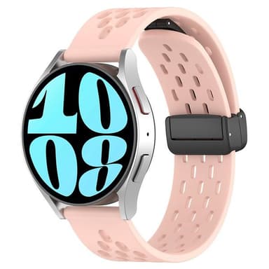 Silikoniranneke Samsung Galaxy Watch 7 20mm - Vaaleanpunainen