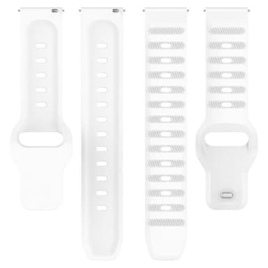 Silikoniranneke Samsung Galaxy Watch 7 22mm - Valkoinen