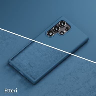 Etteri Silikonikotelo Samsung Galaxy S24 Ultra - Tummansininen - Tummansininen