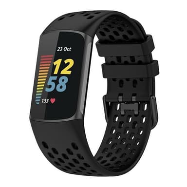 Silikoniranneke Fitbit Charge 5 / 6 - Musta