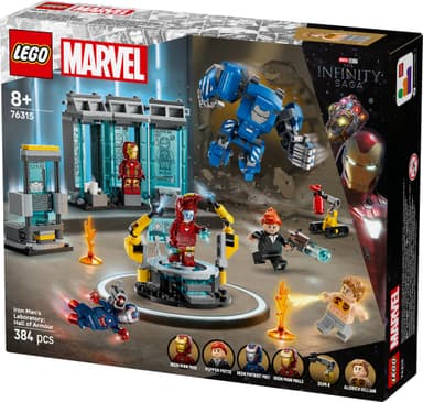 LEGO Marvel Iron Manin laboratorio Haarniskahuone 76315