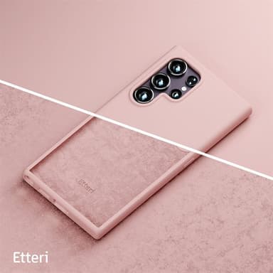 Etteri Silikoni kotelo Samsung Galaxy S24 Ultra - vaaleanpunainen - vaaleanpunainen