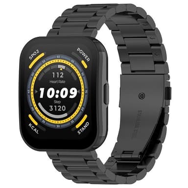 Metallinen ranneke 20mm Amazfit Bip 5 - musta