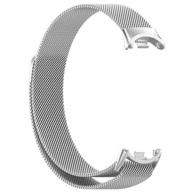 Magneettinen Milanolainen rannekoru Xiaomi Smart Band 8 ja 9 - hopea