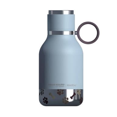 Asobu Buddy Bottle - Vesipullo, jossa on irrotettava koiran kulho, sininen