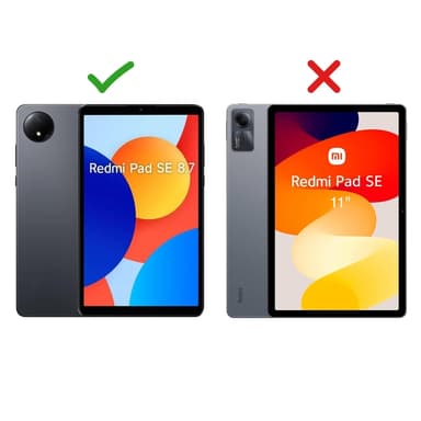 SKALO Xiaomi Redmi Pad SE 8.7 Armor 360 kahva olkahihna+Näytönsuoja Kotelo - Musta