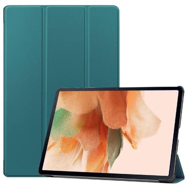 SKALO Samsung Tab S7 FE Trifold Suojakotelo - Vihreä