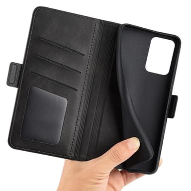 SKALO OnePlus Nord 2T 5G Premium Wallet Lompakkokotelo - Musta