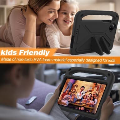SKALO Xiaomi Redmi Pad SE 8.7 Lapsikuori kahvalla ja jalustalla - Musta