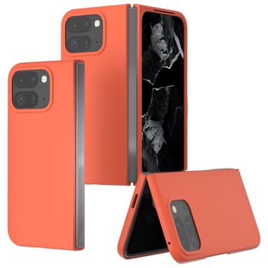 ABEEL Google Pixel 9 Pro Fold Skin Touch Suojakuori - Oranssi