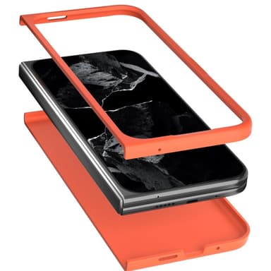 ABEEL Google Pixel 9 Pro Fold Skin Touch Suojakuori - Oranssi
