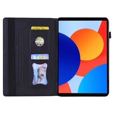 SKALO Xiaomi Redmi Pad SE 8.7 PU-nahkainen Lompakkokotelo - Musta