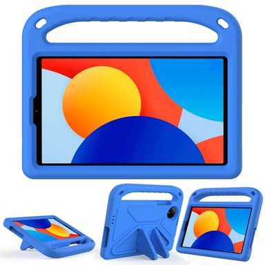 SKALO Xiaomi Redmi Pad SE 8.7 Lapsikuori kahvalla ja jalustalla - Sininen