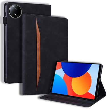 SKALO Xiaomi Redmi Pad SE 8.7 PU-nahkainen Lompakkokotelo - Musta