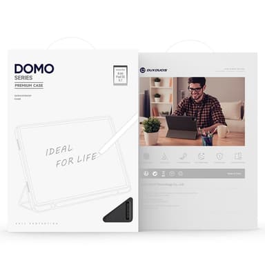 DUX DUCIS Xiaomi Redmi Pad SE 8.7 DOMO Series Trifold Suojakotelo - Musta