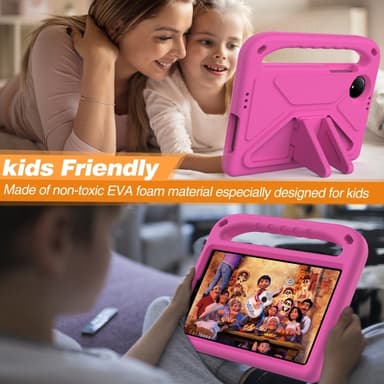 SKALO Xiaomi Redmi Pad SE 8.7 Lapsikuori kahvalla ja jalustalla - Pinkki