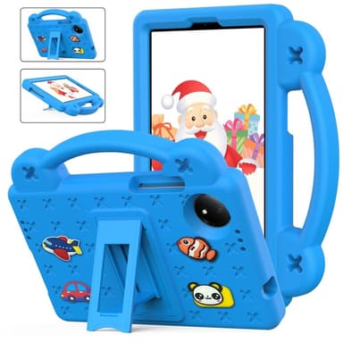 SKALO Xiaomi Redmi Pad SE 8.7 Kuori kahvalla/telineellä - Sininen