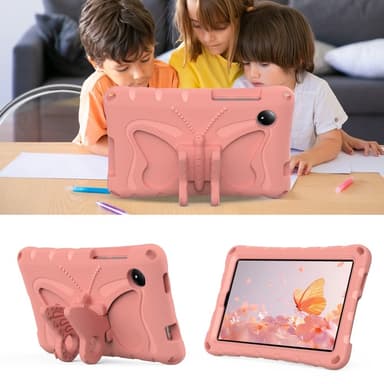 SKALO Xiaomi Redmi Pad SE 8.7 Butterfly EVA Kotelo - Pinkki