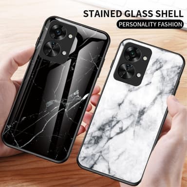 SKALO OnePlus Nord 2T 5G Marmori karkaistu lasi TPU-suojakuori - #2