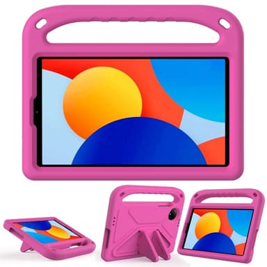 SKALO Xiaomi Redmi Pad SE 8.7 Lapsikuori kahvalla ja jalustalla - Pinkki