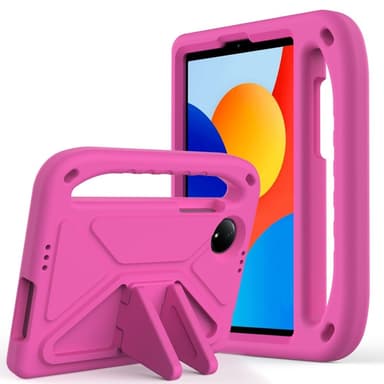 SKALO Xiaomi Redmi Pad SE 8.7 Lapsikuori kahvalla ja jalustalla - Pinkki