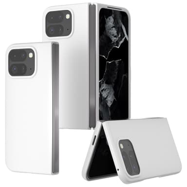 ABEEL Google Pixel 9 Pro Fold Skin Touch Suojakuori - Valkoinen