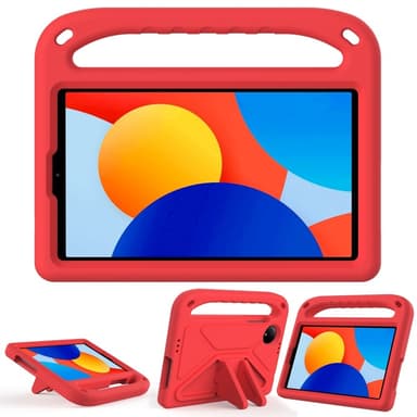 SKALO Xiaomi Redmi Pad SE 8.7 Lapsikuori kahvalla ja jalustalla - Punainen