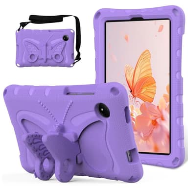 SKALO Xiaomi Redmi Pad SE 8.7 Butterfly EVA Kotelo - Violetti