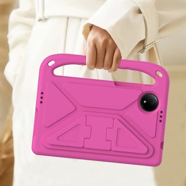 SKALO Xiaomi Redmi Pad SE 8.7 Lapsikuori kahvalla ja jalustalla - Pinkki