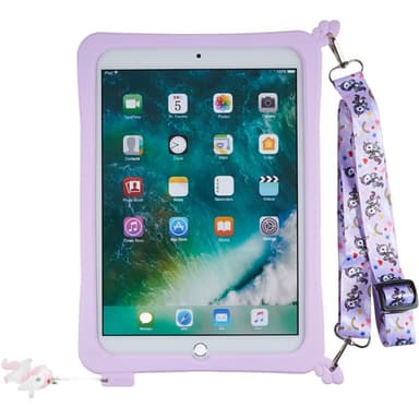 SKALO iPad 10.2 Shock Resistant Unicorn Rainbow Silicone Kuori  - Violetti