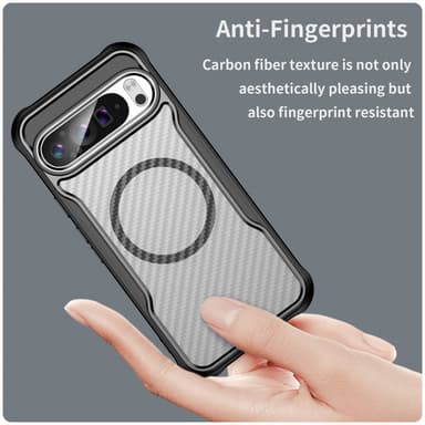 SKALO Google Pixel 9 Pro XL Carbon Fiber Translucent Suojakuori